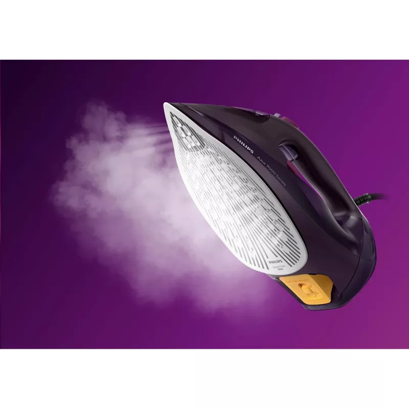 Ferro de engomar Philips 7000 Series DST7061/30 ferro a vapor base SteamGlide Elite 3000 W lilás