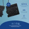 Teclado ergonómico R-Go Tools R-Go Split Break com software de pausas, teclado dividido ergonómico, QWERTY (US), Bluetooth, preto