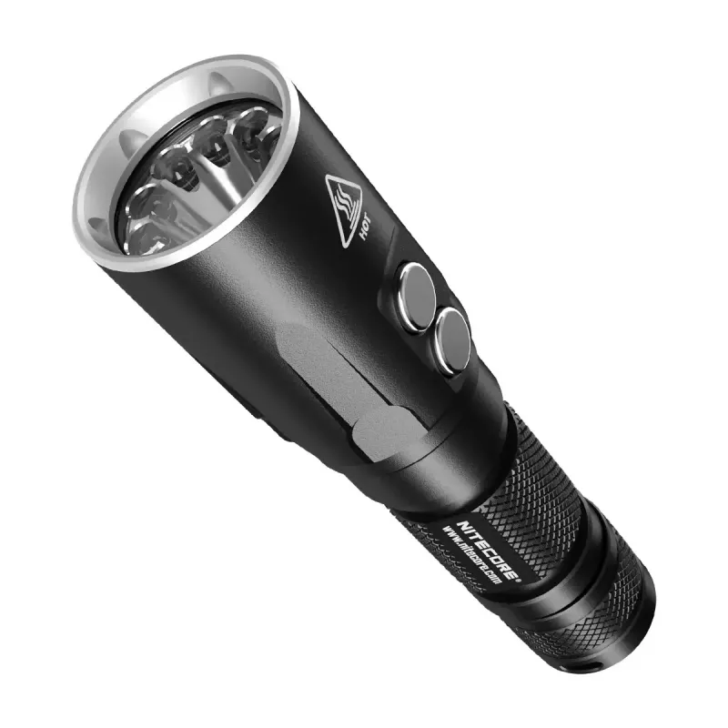 Lanterna de mão Nitecore DL20 LED 1000 lm, 9 h de autonomia da bateria, preta, 135,5 g