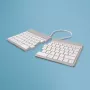 Teclado ergonómico R-Go Tools R-Go Split Break com software de pausas, teclado dividido ergonómico, QWERTY (US), Bluetooth, branco