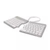 Teclado ergonómico R-Go Tools R-Go Split Break com software de pausas, teclado dividido ergonómico, QWERTY (US), Bluetooth, branco