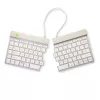Teclado ergonómico R-Go Tools R-Go Split Break com software de pausas, teclado dividido ergonómico, QWERTY (US), Bluetooth, branco