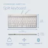 Teclado ergonómico R-Go Tools R-Go Split Break com software de pausas, teclado dividido ergonómico, QWERTY (US), Bluetooth, branco