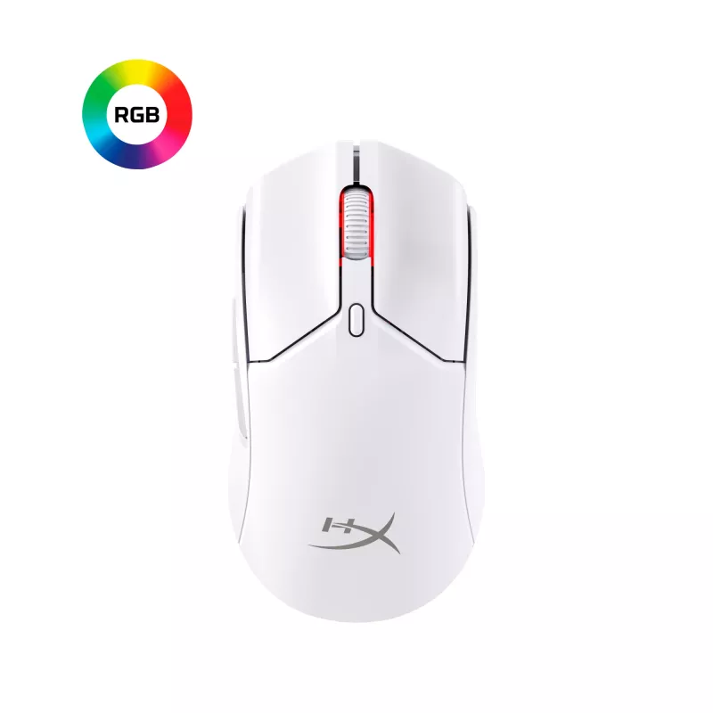 HyperX Pulsefire Haste 2 Mini - Rato de gaming sem fios (branco)