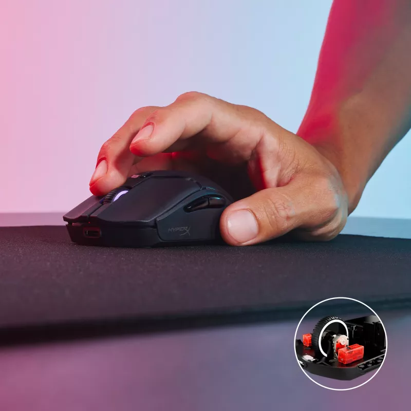 Rato gaming sem fios HyperX Pulsefire Haste 2 Mini, preto