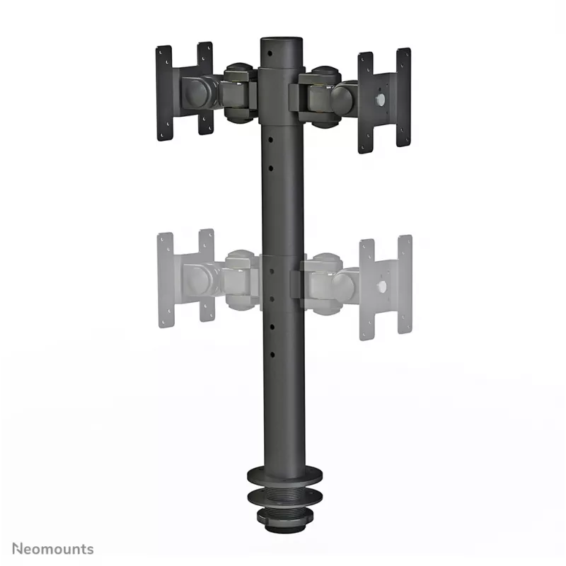 Neomounts FPMA-D050DPreto suporte para monitor 10-30 polegadas, fixação à mesa, 10 kg, 25,4 cm (10 polegadas), 76,2 cm (30 polegadas), 100 x 100 mm, preto