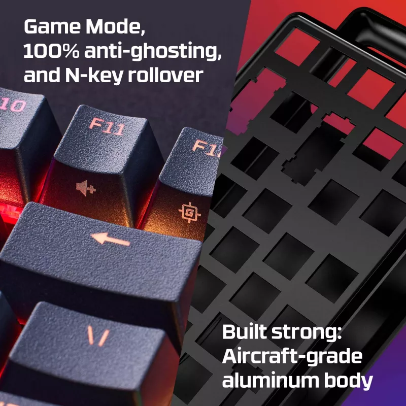 HyperX Alloy Origins Core – Teclado mecânico de gaming – HX Blue (layout US)