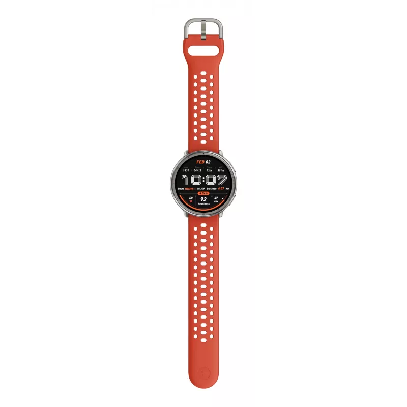 Amazfit W2433EU1N Smartwatch / relógio desportivo 3,35 cm (1,32 polegadas) AMOLED digital 466 x 466 píxeis ecrã tátil prata