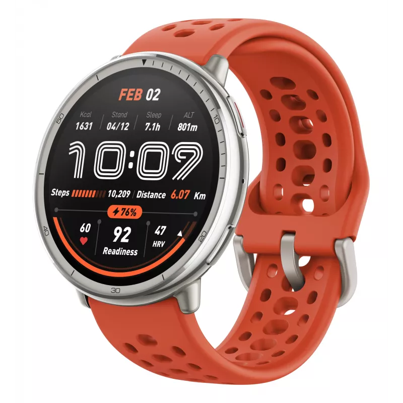 Amazfit W2433EU1N Smartwatch / relógio desportivo 3,35 cm (1,32 polegadas) AMOLED digital 466 x 466 píxeis ecrã tátil prata
