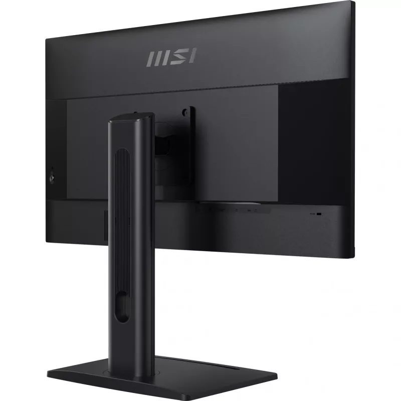 Monitor MSI PRO MP275PG de 27 polegadas, Full HD 1920x1080, IPS, 100 Hz, 1 ms MPRT, HDMI, DisplayPort, D-Sub (VGA), altifalantes 2x 2 W, Adaptive-Sync, inclinação/rotação/altura/pivot, VESA 100x100, TUV, Kensington, preto