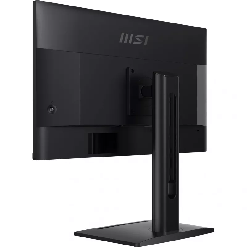 Monitor MSI PRO MP275PG de 27 polegadas, Full HD 1920x1080, IPS, 100 Hz, 1 ms MPRT, HDMI, DisplayPort, D-Sub (VGA), altifalantes 2x 2 W, Adaptive-Sync, inclinação/rotação/altura/pivot, VESA 100x100, TUV, Kensington, preto