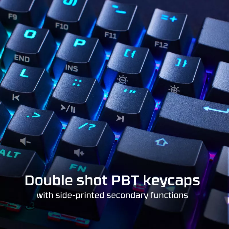 HyperX Alloy Origins 65 – Teclado mecânico de gaming – HX Red (layout US)