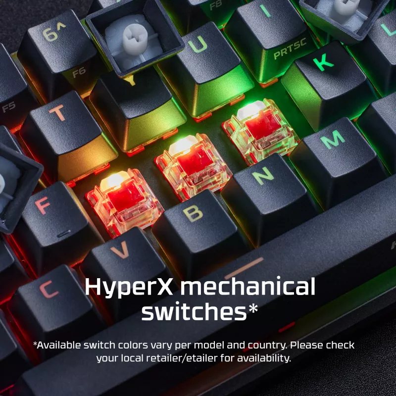 Teclado HyperX Alloy Origins 65 4P5D6AN#UUW, disposição nórdica