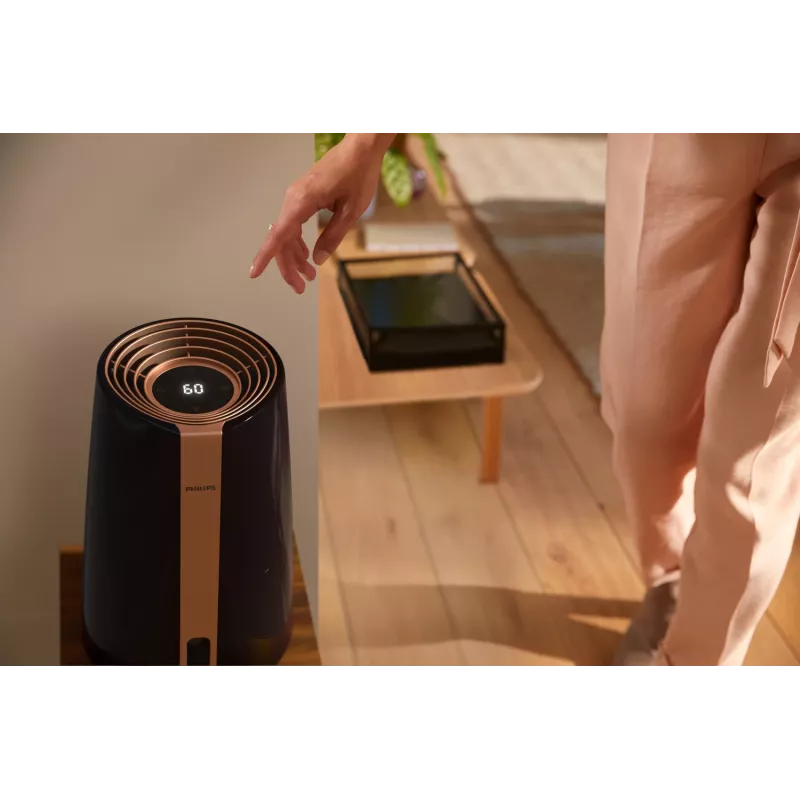 Philips série 3000 HU3918/10 humidificador de impelidor 3 L Preto 25 W