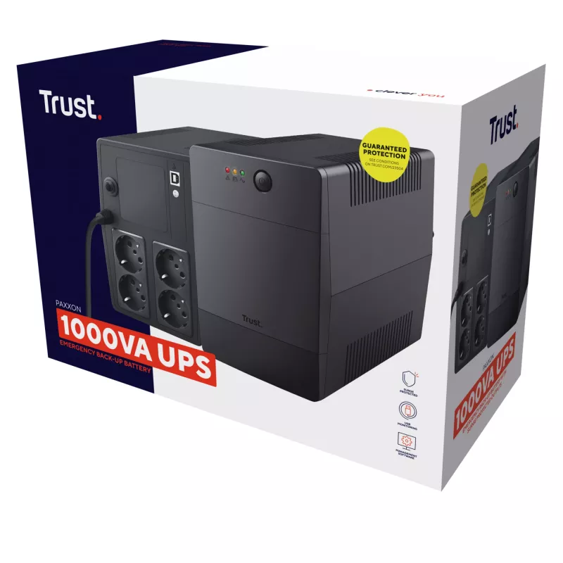 UPS Trust Paxxon 1 kVA 600 W 4 saídas de rede