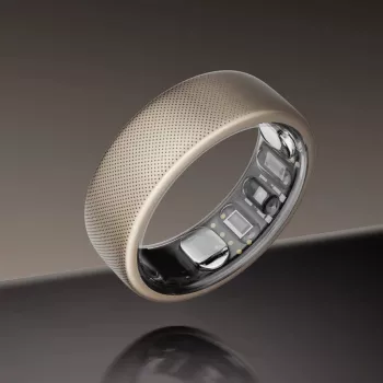 Anel inteligente rastreador de atividade Amazfit Helio Ring Titanium (Tamanho 12)