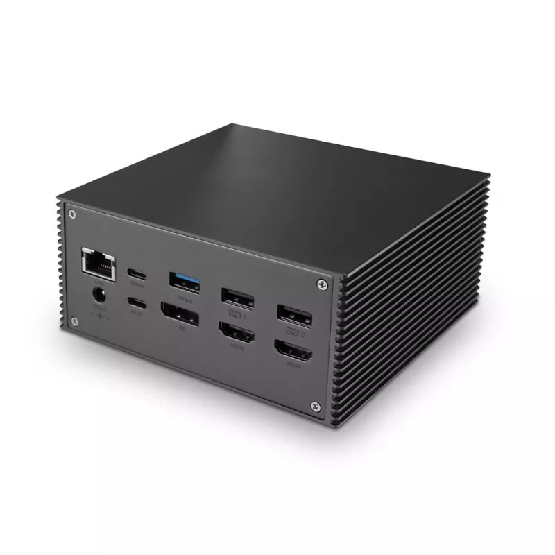 Lindy DST-Pro 101, docking station para portátil USB-C com suporte 4K e fonte de alimentação de 100W