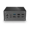 Lindy DST-Pro 101, docking station para portátil USB-C com suporte 4K e fonte de alimentação de 100W