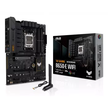 Placa-mãe ASUS TUF GAMING B650-E WIFI ATX Socket AM5 DDR5 4x DIMM 192GB Wi‑Fi 6E Bluetooth 5.3 3x M.2 2.5Gb LAN