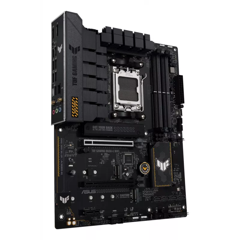 Placa-mãe ASUS TUF GAMING B650-E WIFI ATX Socket AM5 DDR5 4x DIMM 192GB Wi‑Fi 6E Bluetooth 5.3 3x M.2 2.5Gb LAN