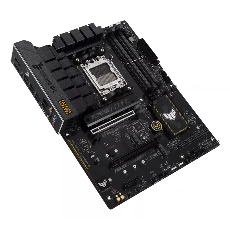 Placa-mãe ASUS TUF GAMING B650-E WIFI ATX Socket AM5 DDR5 4x DIMM 192GB Wi‑Fi 6E Bluetooth 5.3 3x M.2 2.5Gb LAN