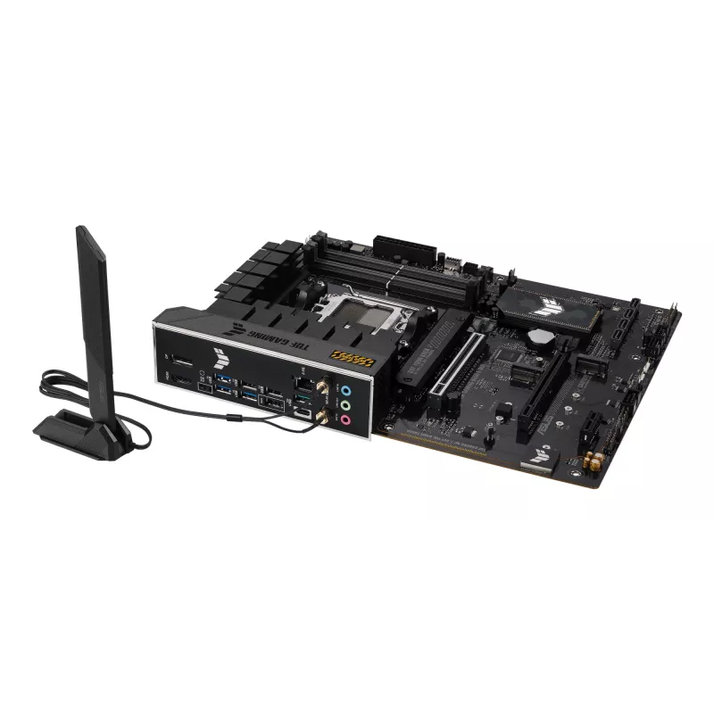 Placa-mãe ASUS TUF GAMING B650-E WIFI ATX Socket AM5 DDR5 4x DIMM 192GB Wi‑Fi 6E Bluetooth 5.3 3x M.2 2.5Gb LAN