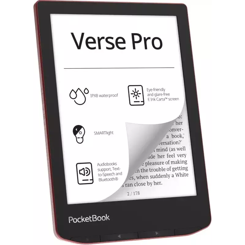 Leitor de e-books PocketBook Verse Pro 16 GB Wi-Fi 6 polegadas E Ink Carta