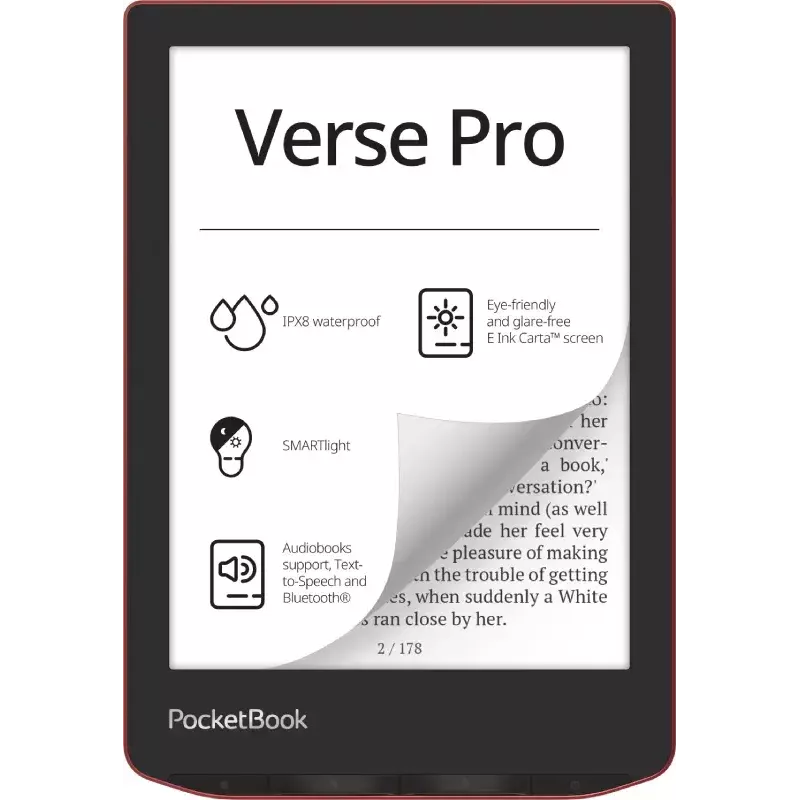 Leitor de e-books PocketBook Verse Pro 16 GB Wi-Fi 6 polegadas E Ink Carta