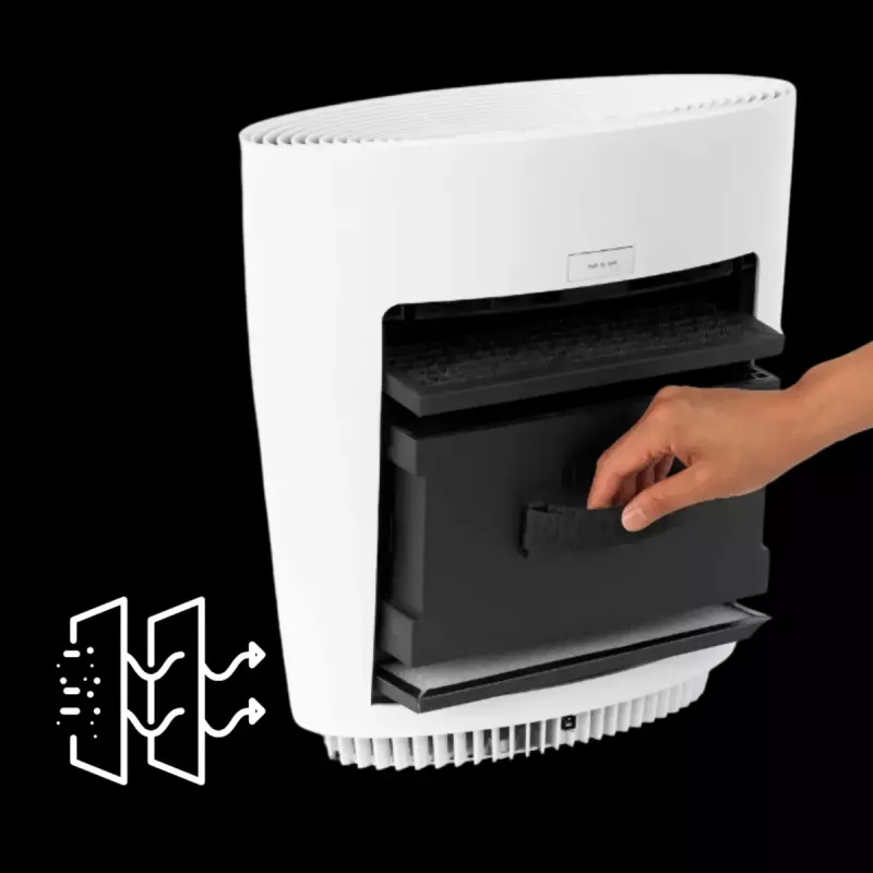 Purificador de ar Stylies Pegasus para espaços até 50 m², nível de ruído 60 dB, potência 30 W, branco