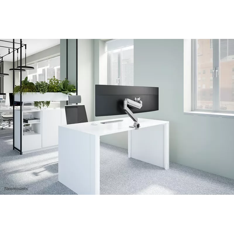Suporte para monitor Neomounts NM-D775SILVERPLUS 10-49 polegadas - mola a gás - fixação à mesa por cima - bloqueio a 180°