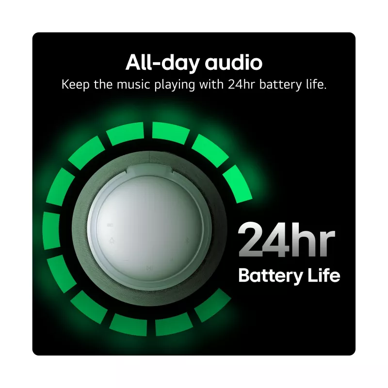 Altifalante portátil LG XBOOM 360 mono preto 20 W