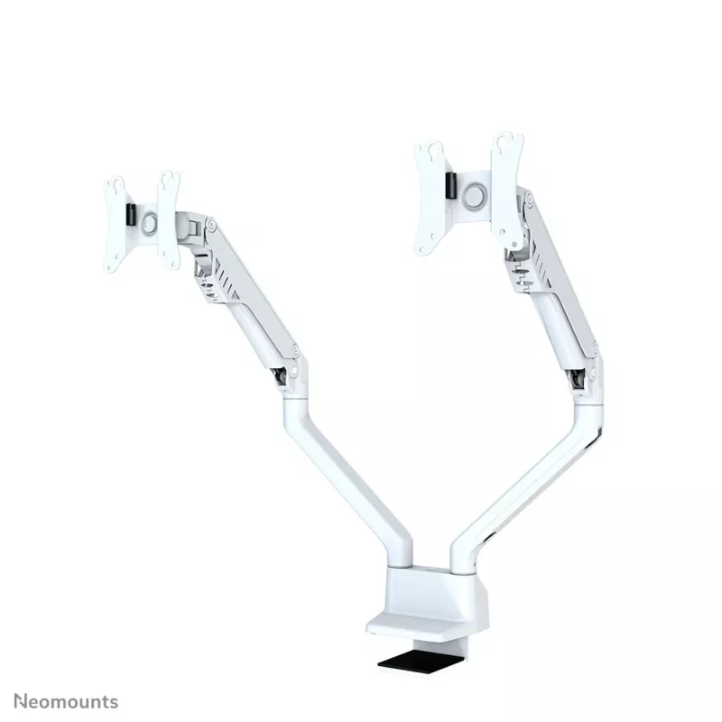 Braço para monitor Neomounts FPMA-D750DWHITE2 10-32 polegadas - mola a gás - fixação à mesa - bloqueio a 180°