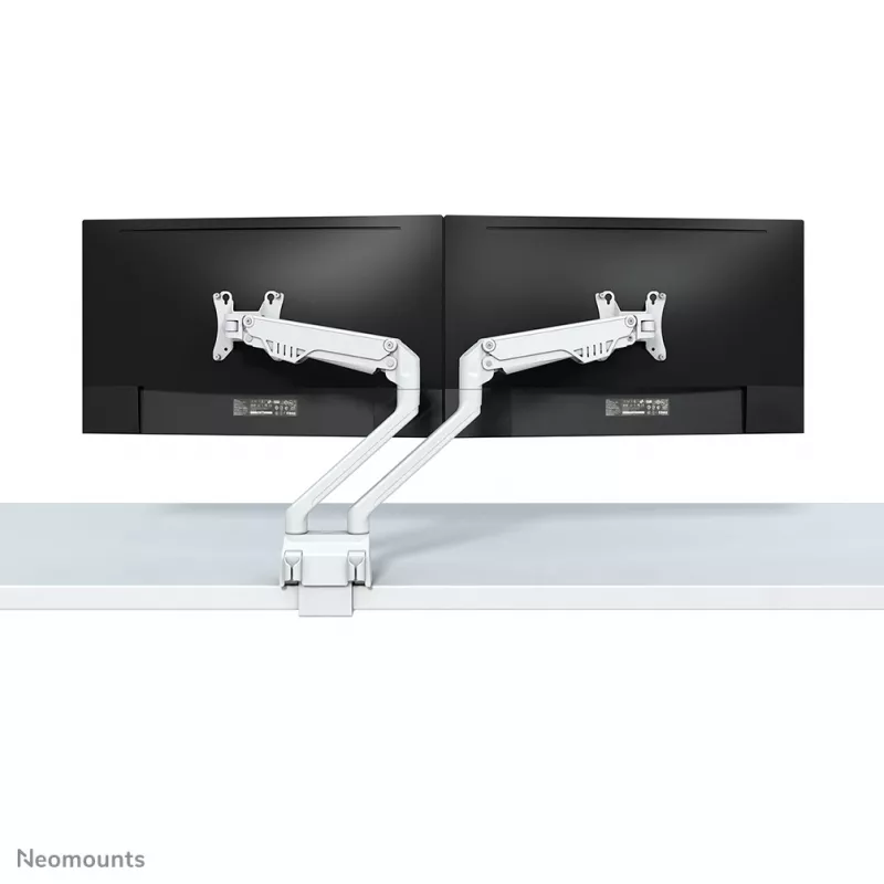 Braço para monitor Neomounts FPMA-D750DWHITE2 10-32 polegadas - mola a gás - fixação à mesa - bloqueio a 180°