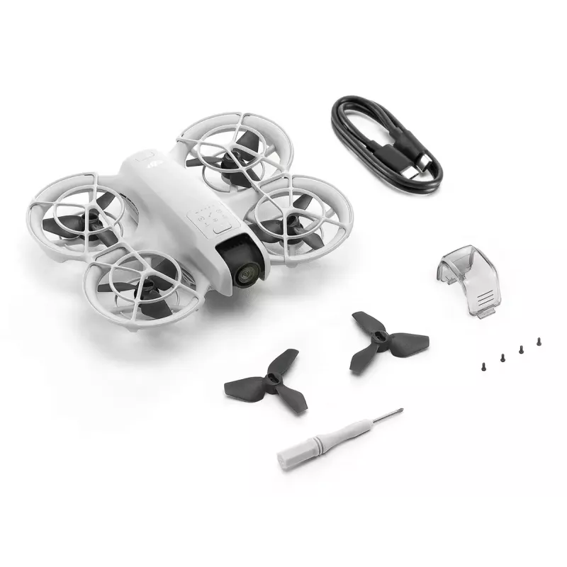 Drone leve DJI Neo 135g com câmara 4K Ultra HD, até 18 minutos de tempo de voo com uma carga, sem comando