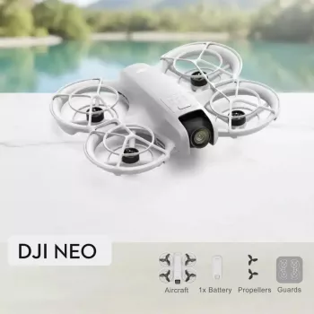 Drone leve DJI Neo 135g com câmara 4K Ultra HD, até 18 minutos de tempo de voo com uma carga, sem comando