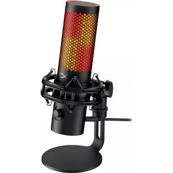 Microfone USB HyperX QuadCast 2 S (preto), microfone de mesa, -8 dB, 20 - 20000 Hz, 1 Ω, com fios, USB