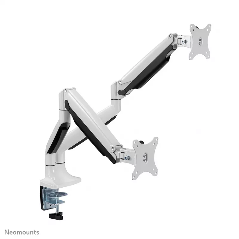 Suporte para monitor Neomounts NM-D750DWHITE 10-32 polegadas - mola a gás, fixação à mesa/passagem pela mesa, 9 kg, 25,4 cm (10 polegadas), 81,3 cm (32 polegadas), 100 x 100 mm, branco