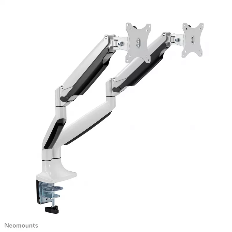 Suporte para monitor Neomounts NM-D750DWHITE 10-32 polegadas - mola a gás, fixação à mesa/passagem pela mesa, 9 kg, 25,4 cm (10 polegadas), 81,3 cm (32 polegadas), 100 x 100 mm, branco