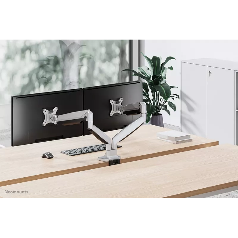 Suporte para monitor Neomounts NM-D750DSILVER 10-32 polegadas - mola a gás