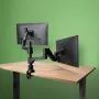 Suporte para monitor R-Go Tools R-Go Caparo Dual, para dois monitores, altura ajustável com mola a gás, capacidade de carga 3-9 kg, 100% circular, preto