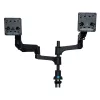 Suporte para monitor R-Go Tools R-Go Caparo Dual, para dois monitores, altura ajustável com mola a gás, capacidade de carga 3-9 kg, 100% circular, preto