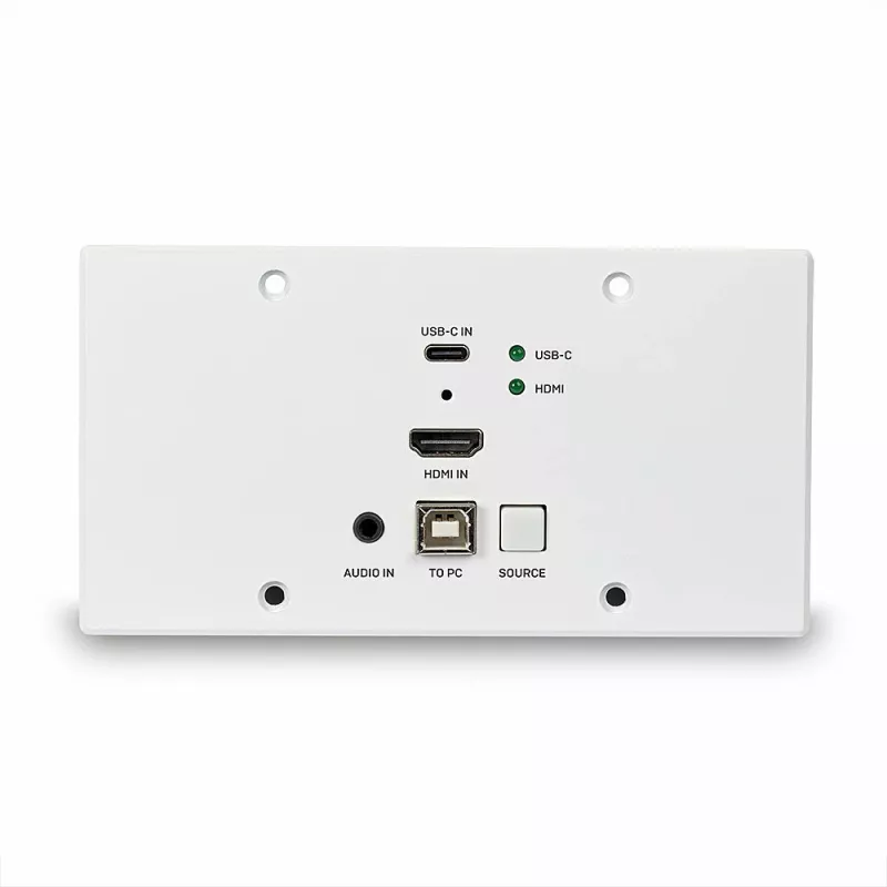 Lindy 150m Cat.6 HDMI 4K60 e Type C HDBaseT extensor KVM com placa de parede EU, transmissor