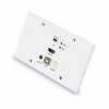 Lindy 150m Cat.6 HDMI 4K60 e Type C HDBaseT extensor KVM com placa de parede EU, transmissor