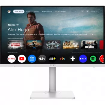 Monitor de computador MSI Modern MD272UPSW 68,6 cm (27 polegadas) 3840 x 2160 píxeis 4K Ultra HD branco