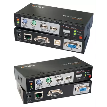 Extensor KVM Lindy 300m CAT5 Combo, USB e VGA