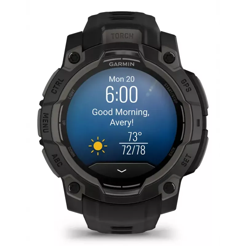 Smartwatch Garmin Instinct 3 AMOLED preto