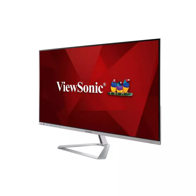 Monitor de computador Viewsonic VX3276-4K-MHD-2 81,3 cm (32 polegadas) 3840 x 2160 píxeis 4K Ultra HD LCD preto, prateado