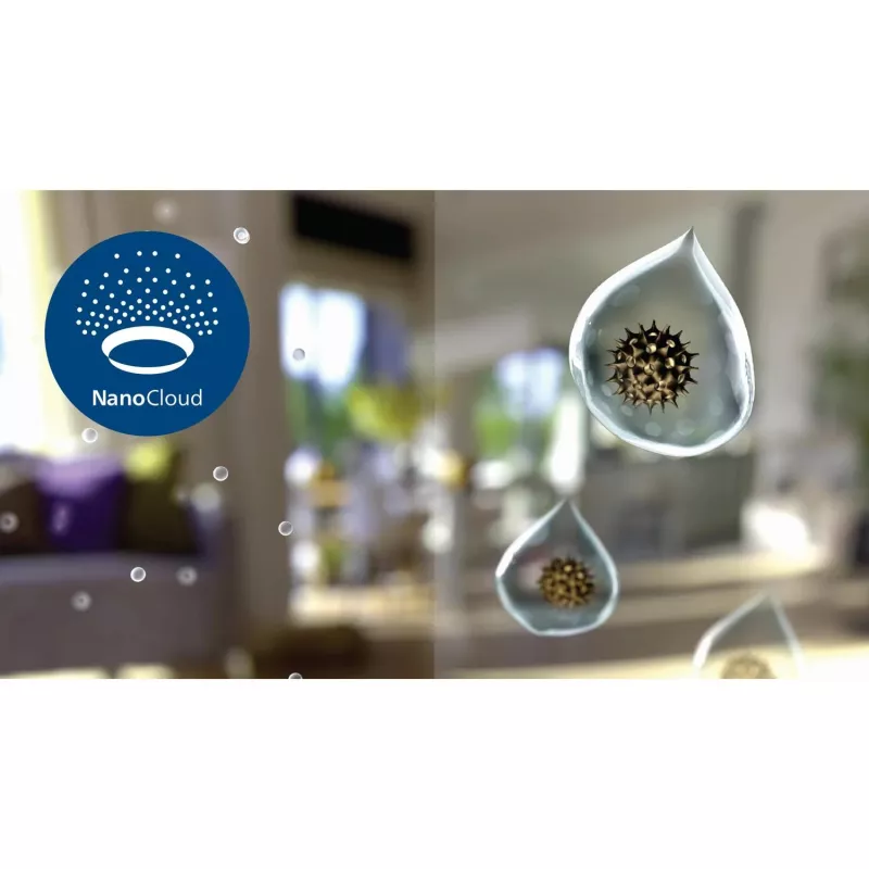 Purificador de ar Philips Série 3000 AC3737 para 131 m², 505 m³/h, 55 dB, 42 W, branco