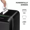 Fellowes Powershred LX221 5050401 destruidora de papel de microcorte, P-5, 20 folhas, 2 x 12 mm, 30 l, 70 dB, preta
