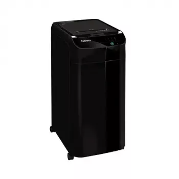 Destruidora de documentos Fellowes 100135793 — Partículas 4 x 38 mm, cesto de recolha de 68 L, Preto